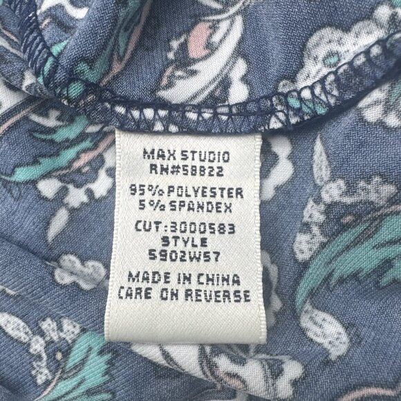 Max Studio Women’s Colorful Sleeveless Shift Dress Key Hole Back Sz M - Picture 10 of 12